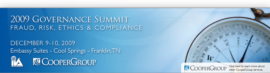 Cooper Group LLC Training - 2009 Governance Summit