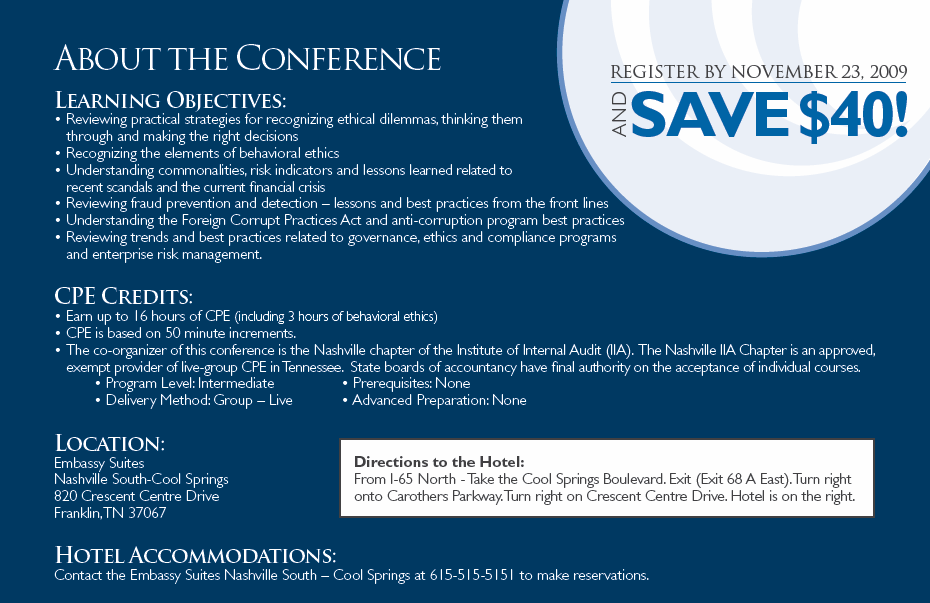 Regsiter for the 2009 Governance Summit by CooperGroupLLC.com